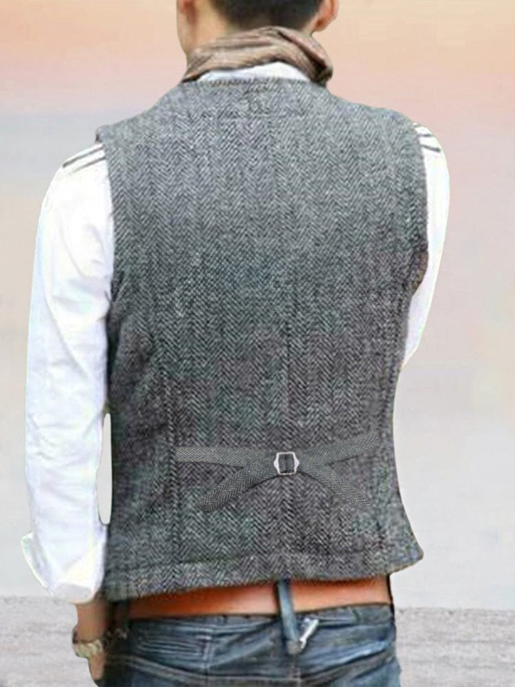 Vintage Texture Suit Vest