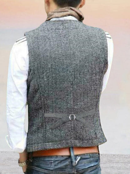 Vintage Texture Suit Vest