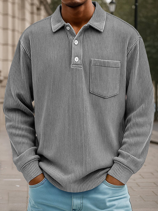 Timeless Design Corduroy Polo Shirt