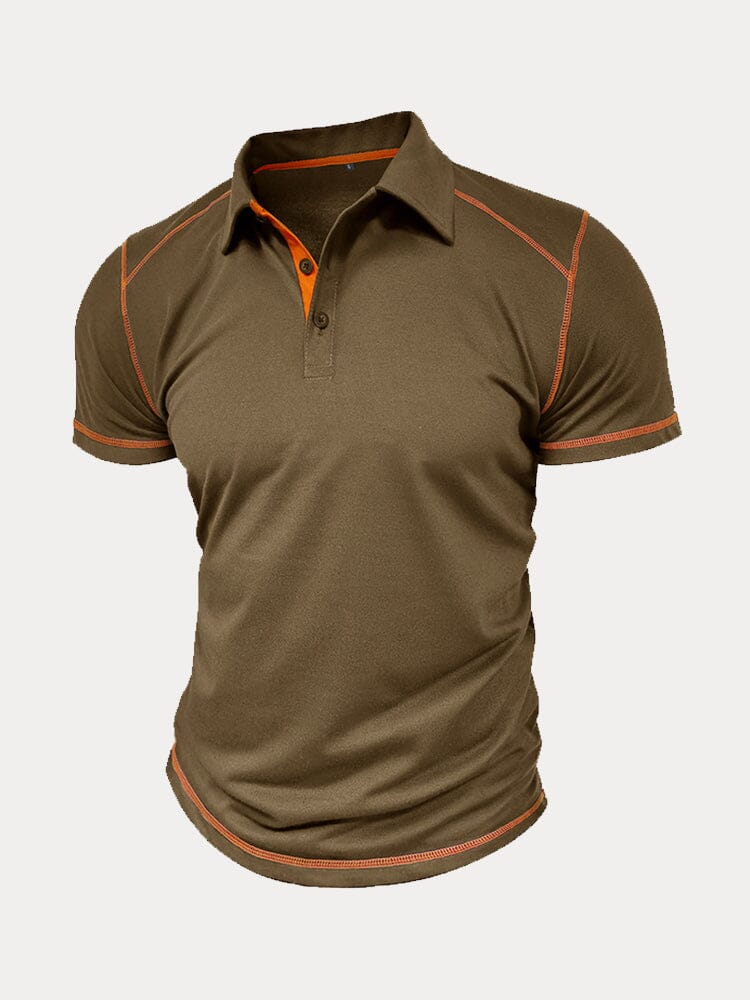 Classic Soft Color Block Polo Shirt