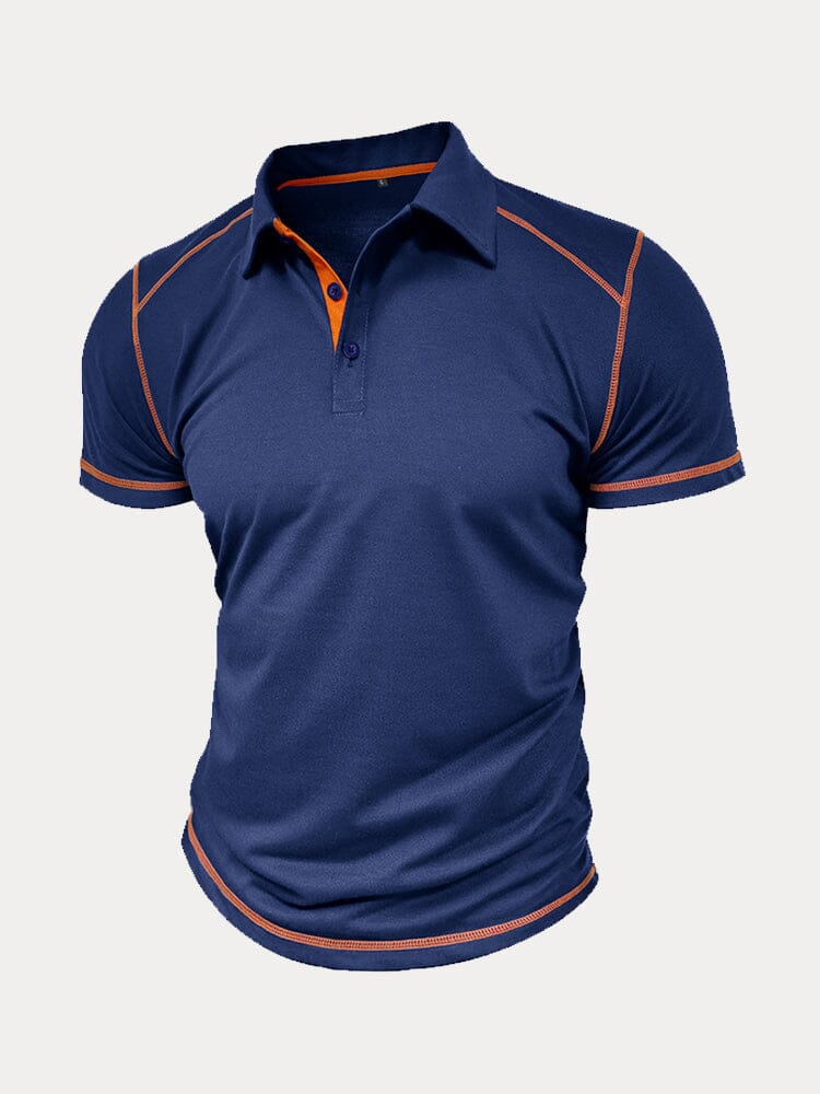Classic Soft Color Block Polo Shirt