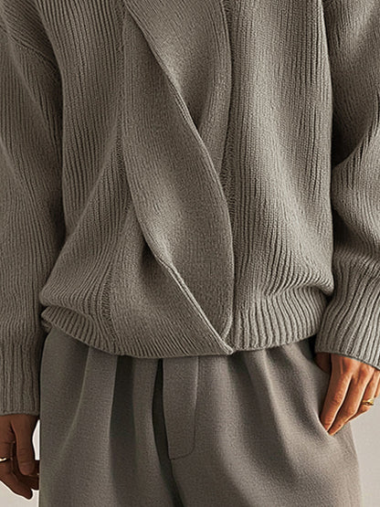 Stylish Soft Twist Design Sweater