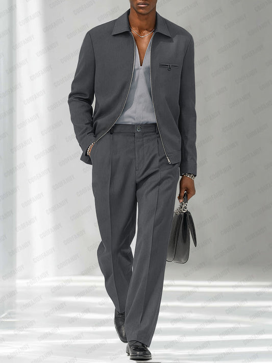 Modern Fashion Thin Jacket Pants Set