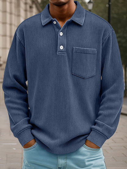 Timeless Design Corduroy Polo Shirt