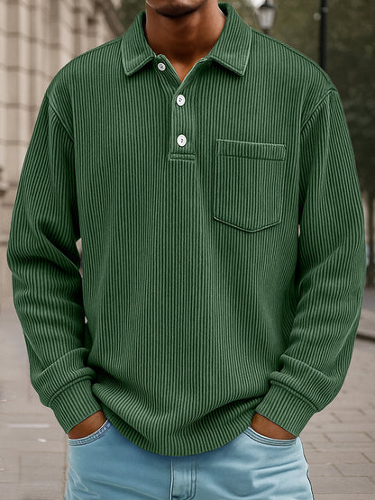 Timeless Design Corduroy Polo Shirt