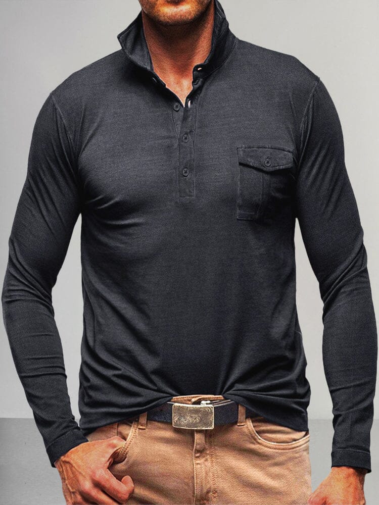 Lightweight Solid Polo Shirt