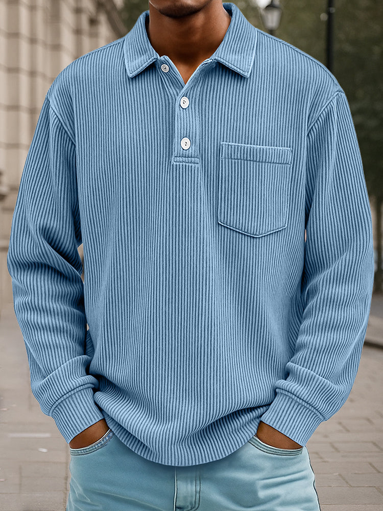Timeless Design Corduroy Polo Shirt