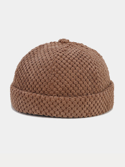 Corduroy Brimless Beanie Cap