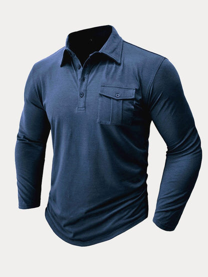 Lightweight Solid Polo Shirt