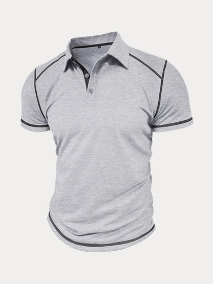 Classic Soft Color Block Polo Shirt