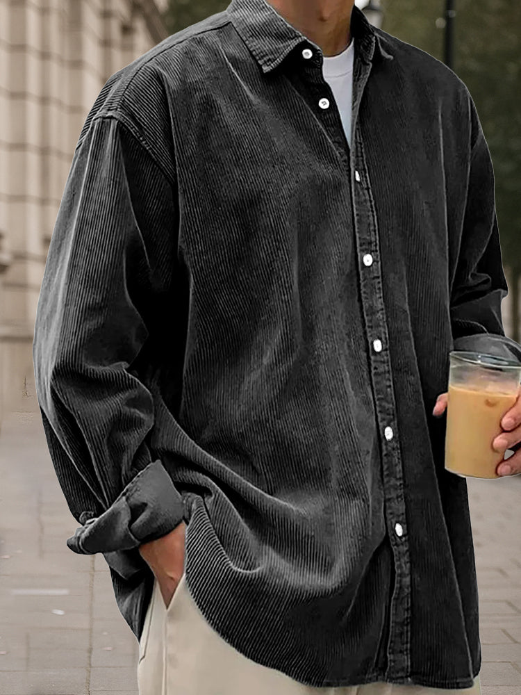 Classic Essential Corduroy Long Sleeve Shirt