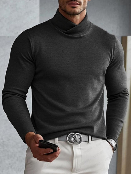 Versatile Soft Cross Turtleneck Undershirt