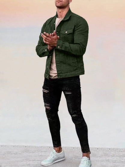 Coofandy Casual Button Denim Jacket