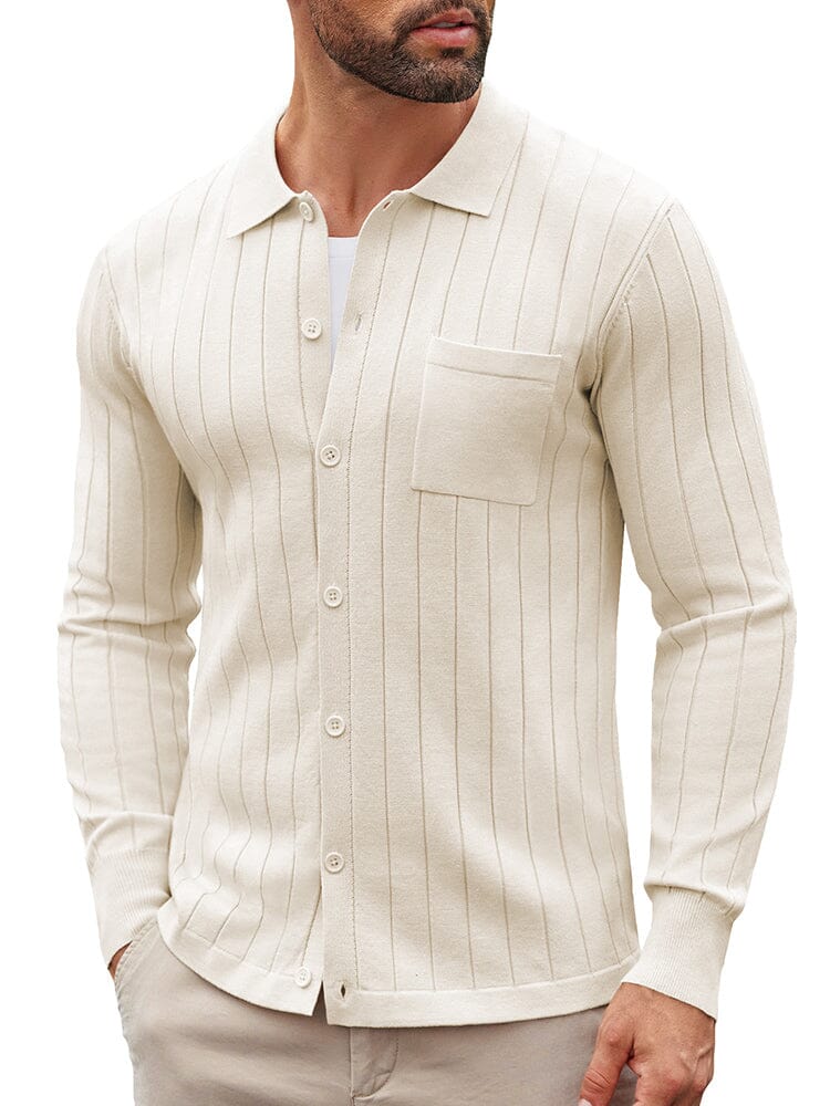 Casual Knit Ribbed Cardigan (US Only)