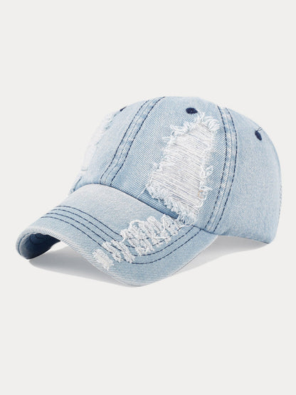 Fashion Destroyed Torn Denim Cap