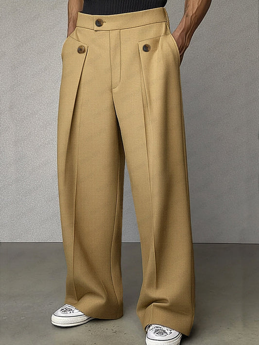 Smart Casual Tailored High Waist Pants
